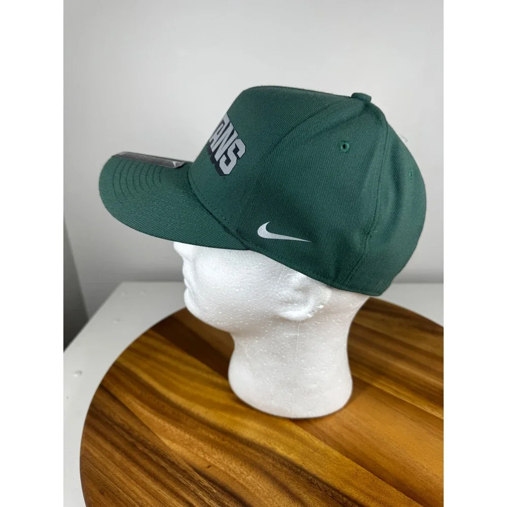 Nike‎ Michigan State Spartans Verbiage Swoosh Flex DNA Green Classic 99 Hat
